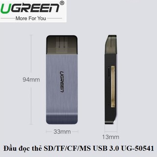 ĐẦU ĐỌC THẺ nhớ SD/TF/CF/MS CHUẨN USB 3.0 Chính Hãng UGREEN 50541