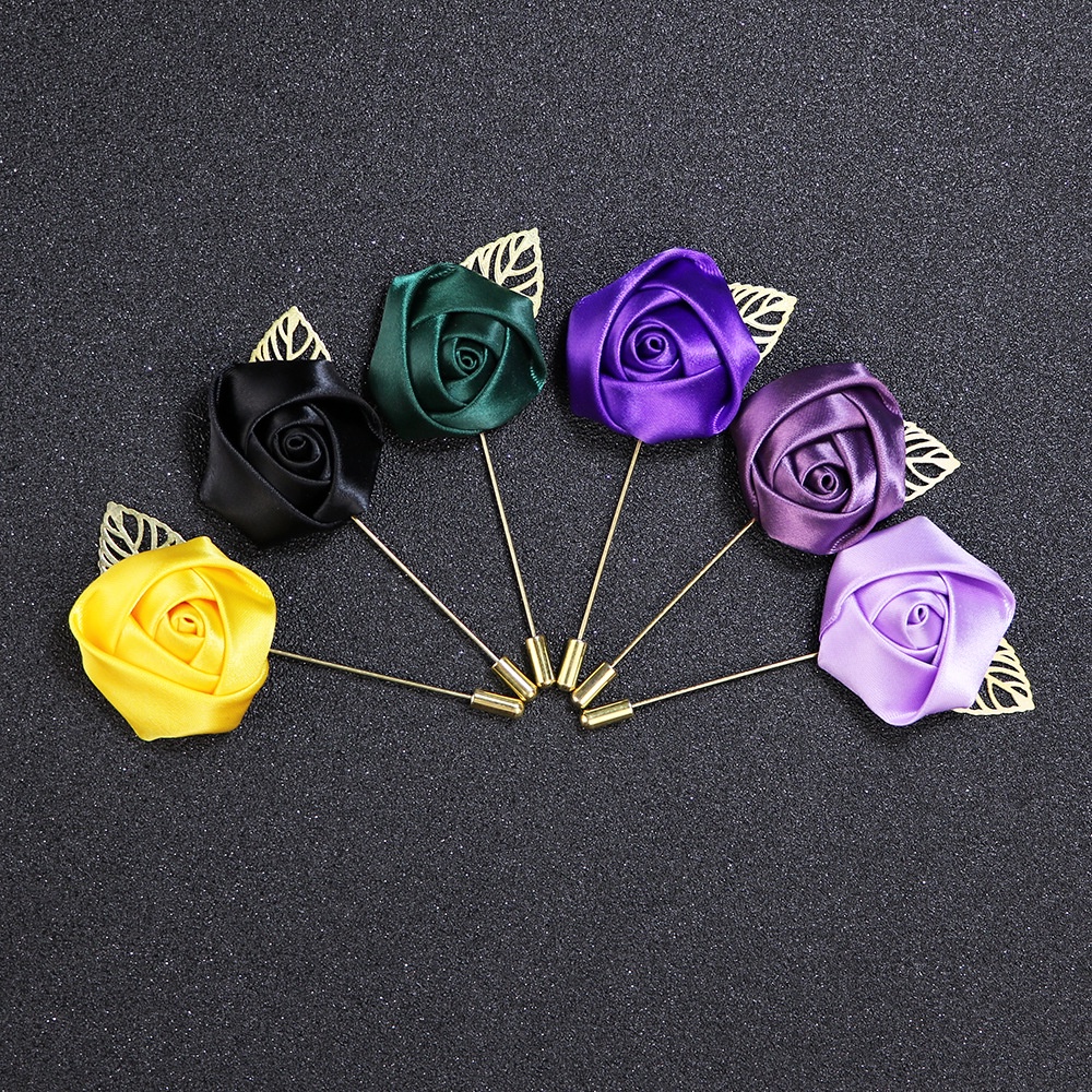 Ghim cài áo EFAN hình hoa hồng đỏ phong cách Hàn Quốc cho nam nữ