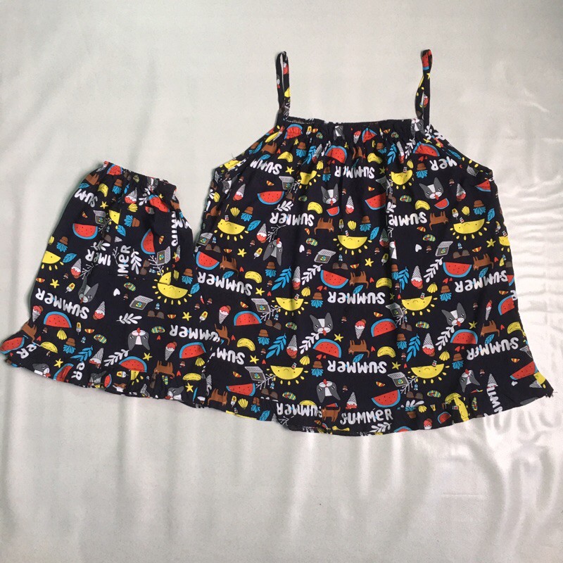 Đồ bộ lanh ( tole) đùi 2 dây Size 3 Từ 60kg-70kg. | BigBuy360 - bigbuy360.vn