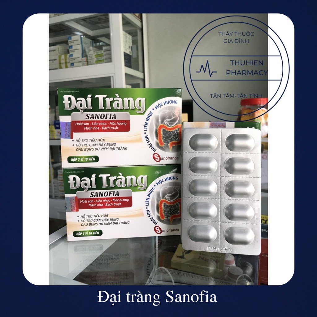 Đại tràng Sanofia hỗ trợ tiêu hoá, giảm đầy bụng, đau bụng do viêm đại tràng