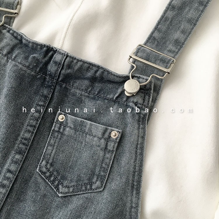 Quần yếm jean rách gối ulzzang siêu xinh | BigBuy360 - bigbuy360.vn