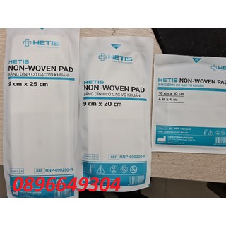 [Mã COSDAY -50K đơn 150K] combo 5 miếng Băng dán có gạc vô trùng HETIS Non-Woven Pad dùng sau phẫu thuật
