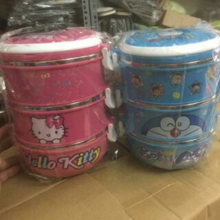 Cặp lồng đoremon và hello kitty