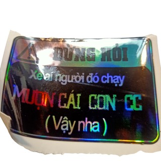 Tem phản quang xe máy xe đạp điện giá 1 tem