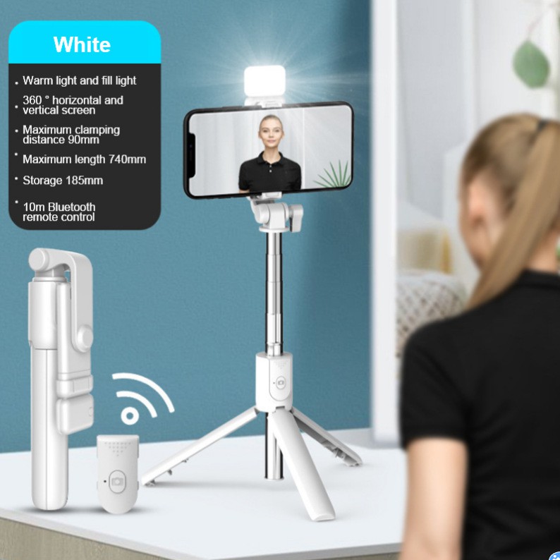 ☊Gậy chụp ảnh tự sướng xuyên viền Gậy chụp ảnh tự sướng Bluetooth có đèn trợ sáng Giá đỡ máy ảnh điều khiển từ xa bằng t | BigBuy360 - bigbuy360.vn