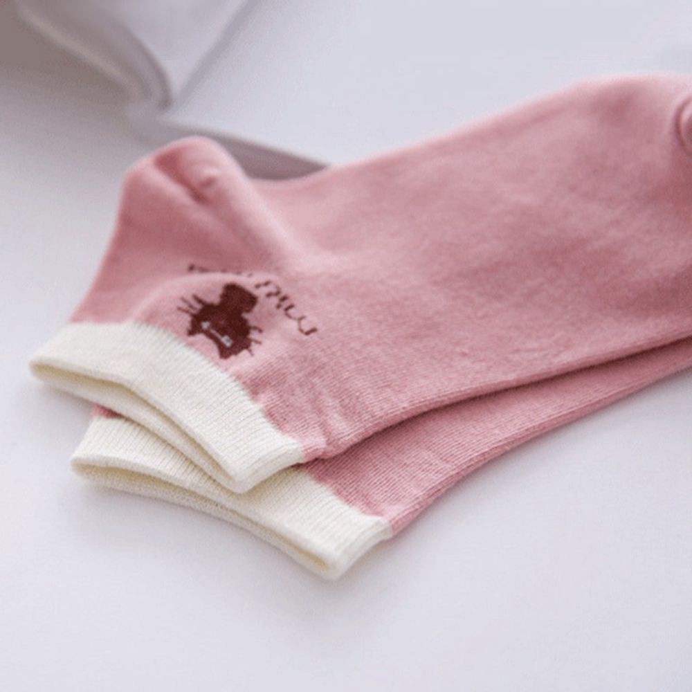 Vớ cotton họa tiết mèo hoạt hình cho nữ
