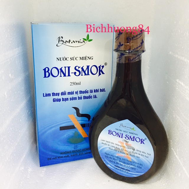 Nước súc miệng cai thuốc lá Boni Smok 250ml