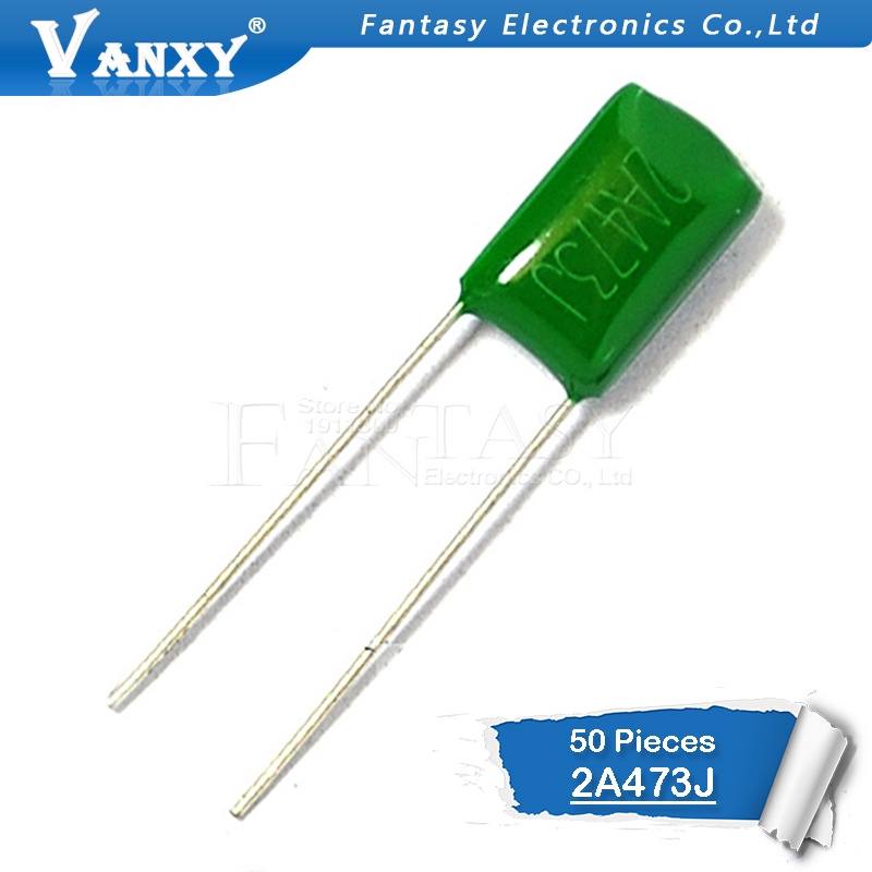 Set 50 Tụ Điện 2a473j 5mm 100v 47nf 473 2a473