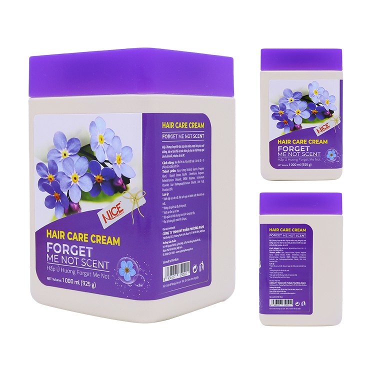 Hấp dầu  mềm mượt, phục hồi khô xơ, hư tổn Hương Forget Me Not NICE Hair Care Cream Forget Me Not 1000ml