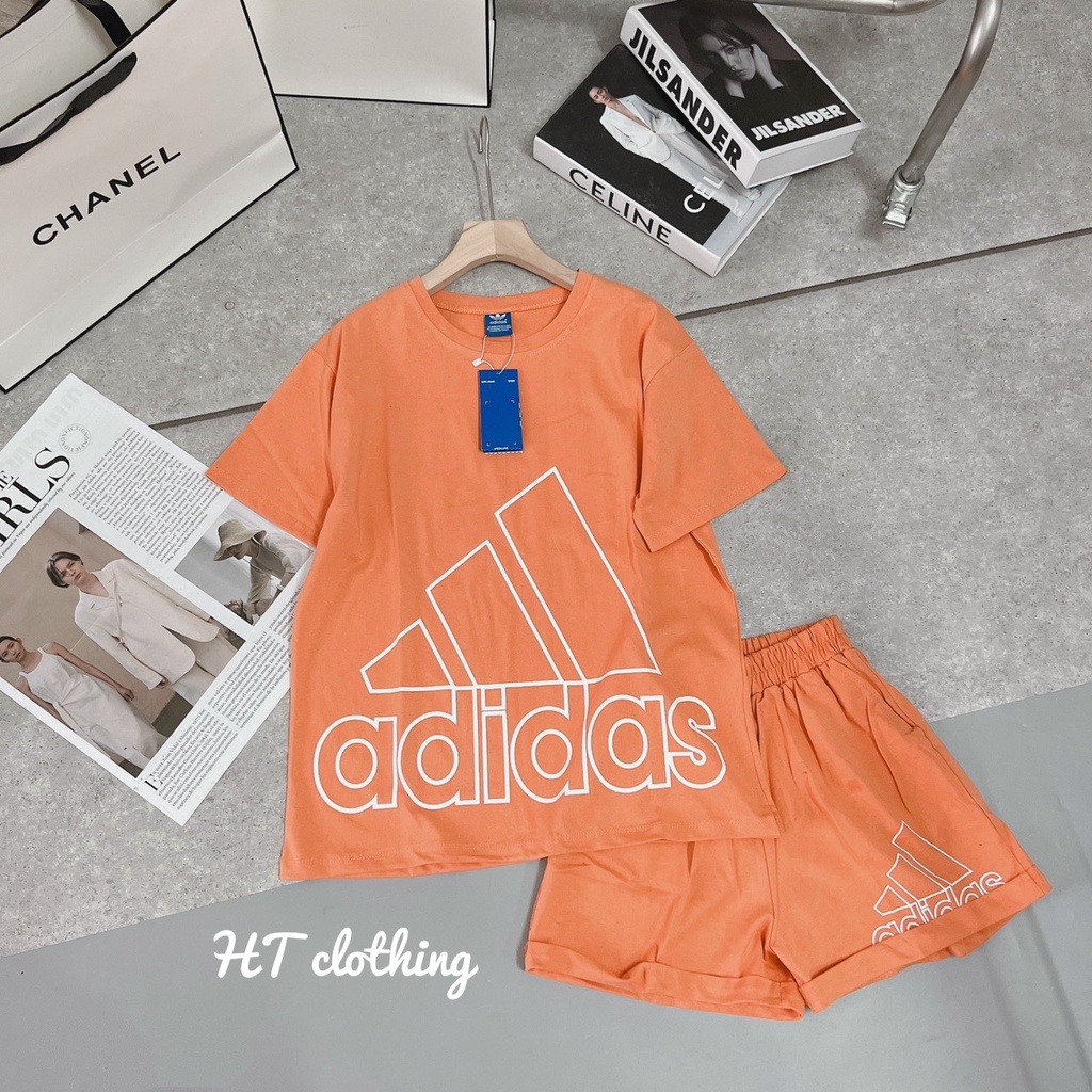 Set thể thao hè nữ adidas full tag mác túi zip xịn xò, bộ thể thao nữ hàng đẹp