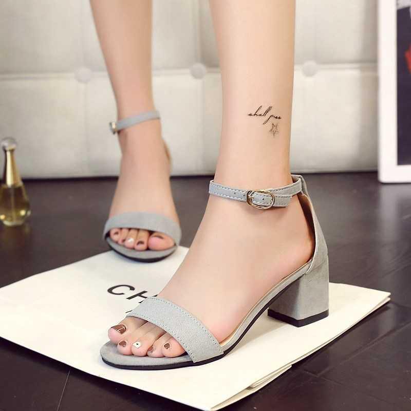 Giày Sandal Nữ Đế Dày Thời Trang Hàn 2018