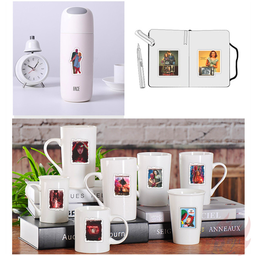 ❉ Wanda Vision Series 01 - Marvel Avengers Superhero TV Shows Vision Scarlet Witch Stickers ❉ 50Pcs/Set Fashion DIY Decals Doodle Stickers