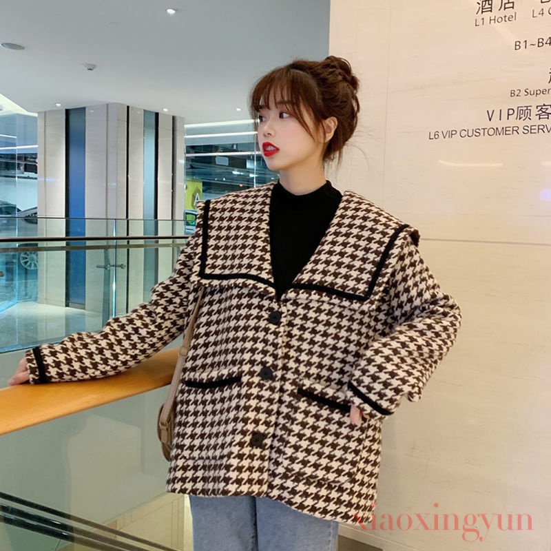Áo Khoác Nữ Dài Tay Cổ Bẻ Form Dài Thời Trang Hàn