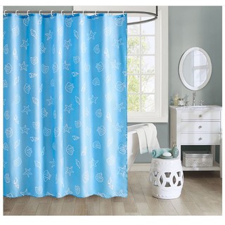 1.8x1.8m dài Rèm cửa phòng tắm Poly vải dày chống nước BIỂN XANH