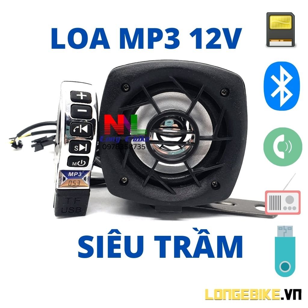 loa siêu trầm bluetooth 12v, đẳng cấp siêu bass v1