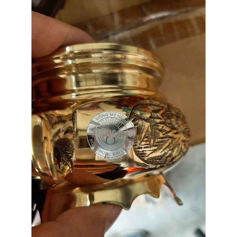 Lư đốt trầm hương đốt nhang bằng đồng cao cấp