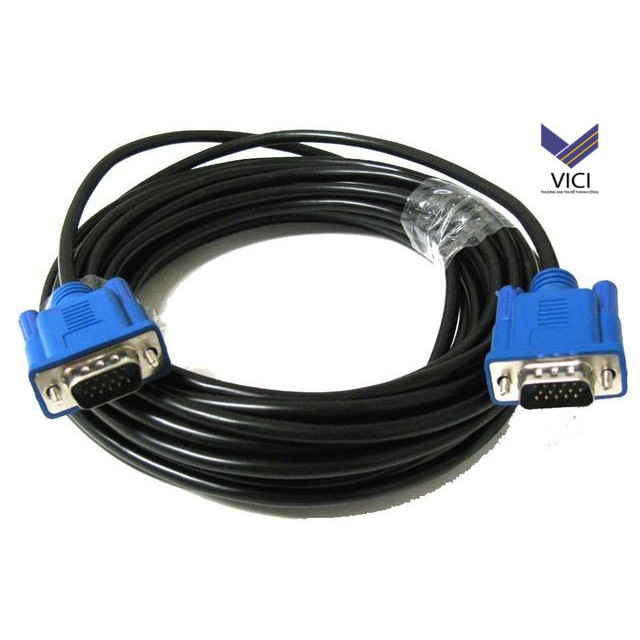 Dây cáp VGA 15m ( Màu Đen ), Bảo Hành 3 Tháng, Thiết Kế Chống Nhiễu Giúp Ổn Định Đường Truyền