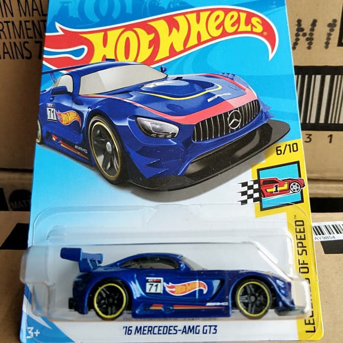 Xe Hotwheels 16 Mercedes - AMG GT3 (Màu Xanh)