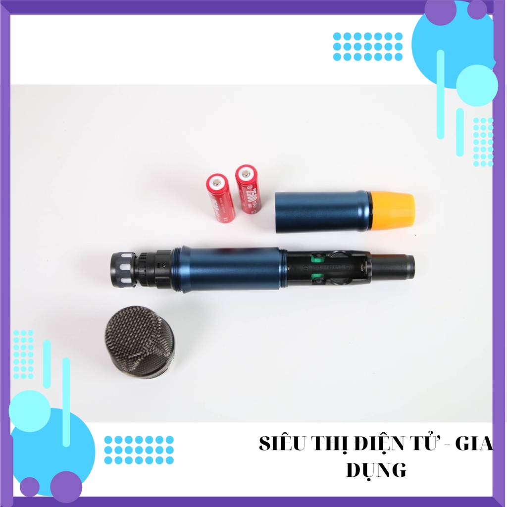 Micro không dây đa năng Max 36 - Hút âm tốt, chống hú hiệu quả - Sạc pin ngay trên mic