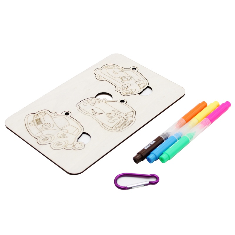 Bộ Tranh Gỗ Tô Màu DIY Paint Your Wooden Vehicles - Colorkit KIT-C032