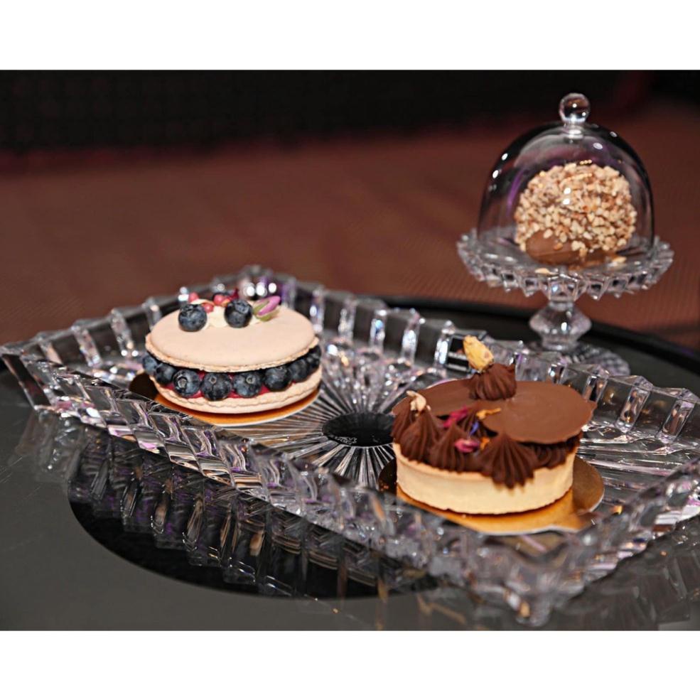 Khay Pha Lê Rogaska Crown Jewel 35x19cm - Hàng chính hãng