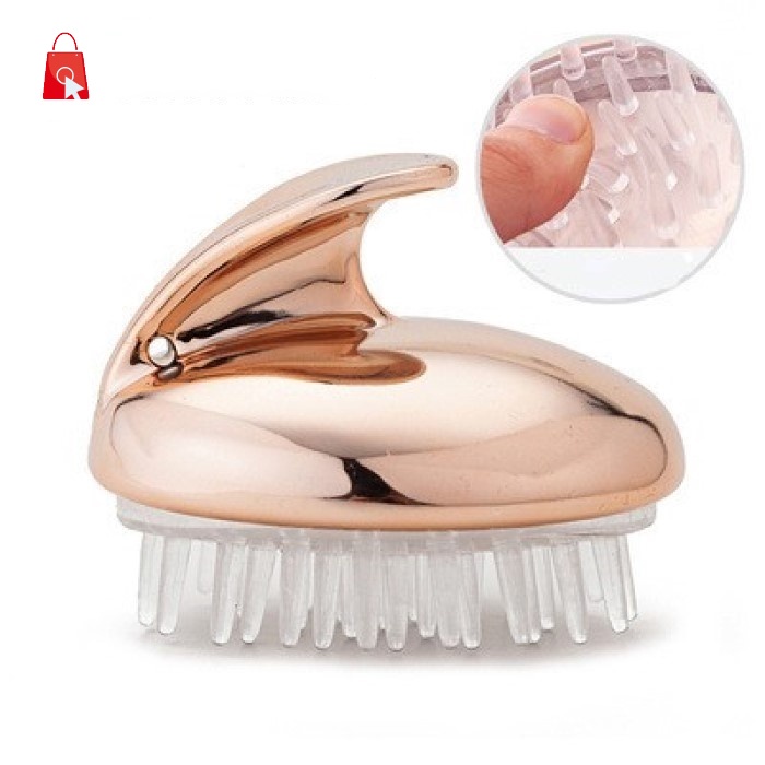 [Hàng mới về] Bàn chải gội massage da đầu bằng Silicon thoải mái chất lượng cao