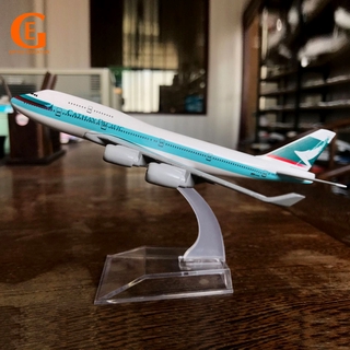 Mô hình máy bay cathay pacific b747 boeing 747 16cm