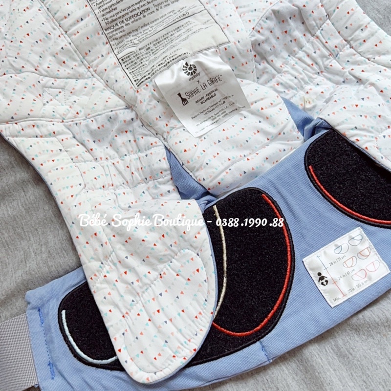 Hàng Auth - Địu trợ lực E.R.G.O BABY Adapt (Like new) - Siêu mềm, thoáng cho bé từ 0m