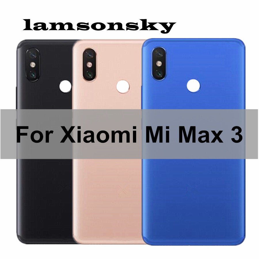 Nắp lưng bằng kim loại bảo vệ pin chính hãng cho Xiaomi mi max 3