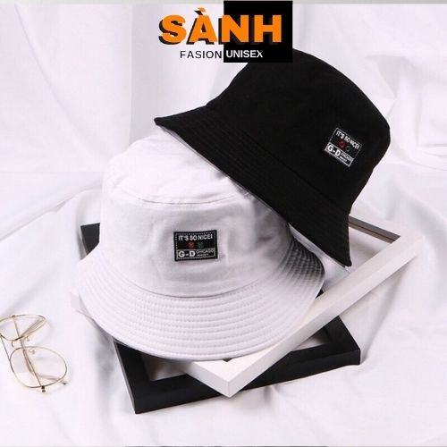 Mũ bucket thêu chữ It's So nice Nón tai bèo chất kaki thời trang cao cấp form unisex nam nữ BK26