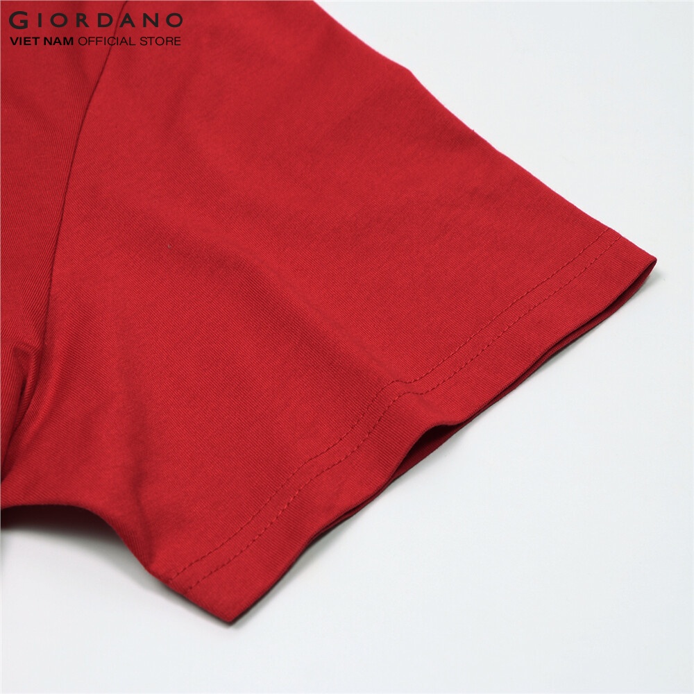 Áo Thun Nam In Hình Message Printed Tee Giordano 01092304