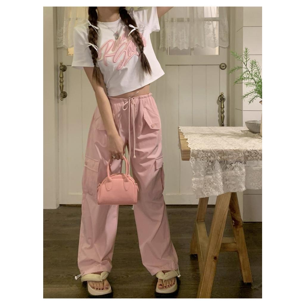 Áo Thun Tay Ngắn Cổ Tròn Thêu Họa Tiết Phong Cách Mùa Hè Mới 63682