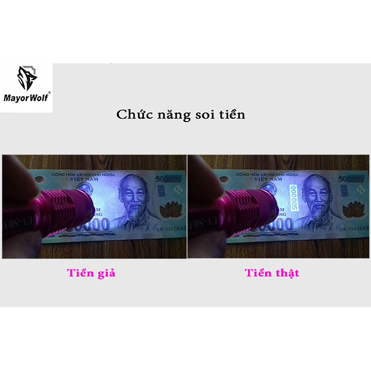 Đèn pin soi UV , SOI TIỀN GIẢ  S039