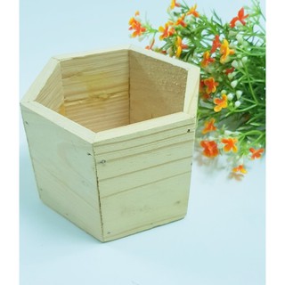 Bộ 2 chậu gỗ cắm hoa