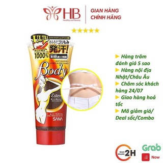 Kem tan mỡ bụng esteny hot body massage gel sana nhật 240g
