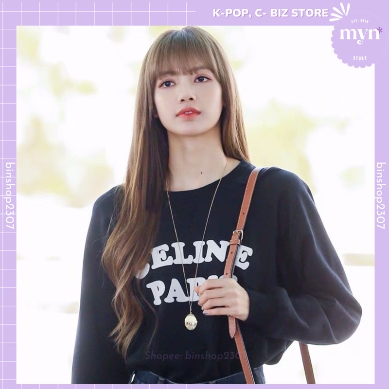 Áo Sweater Cổ Tròn Dài Tay Cheap Moment Lisa - BLACKPINK Chất Đẹp Đủ Sizee