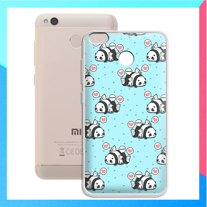 [FREESHIP ĐƠN 50K] Ốp lưng Xiaomi Redmi 4X in hình gấu trúc chibi cute - 01126 Silicone Dẻo