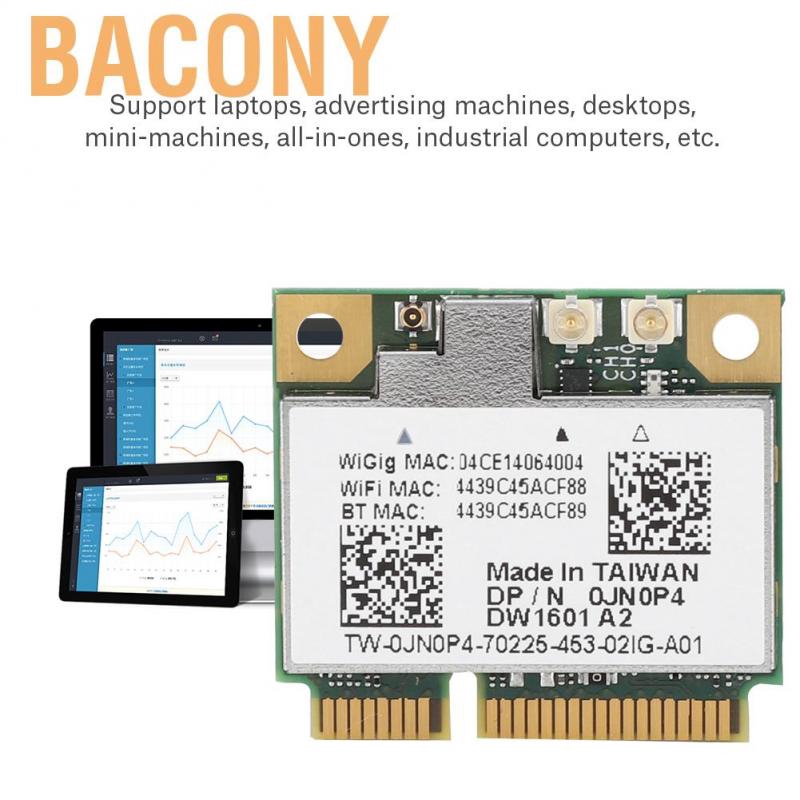 Thẻ mạng không dây Bacony 7Gbps Bluetooth 4.0 2 kênh 2.4/5G dành cho Qualcomm QCA9005