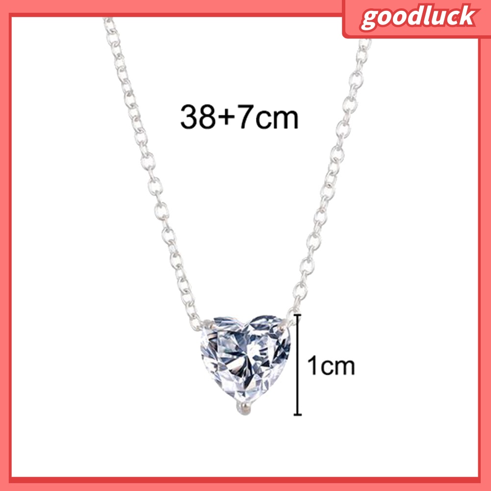 Vòng Cổ Choker Đính Đá Pha Lê Hình Trái Tim Cho Nữ