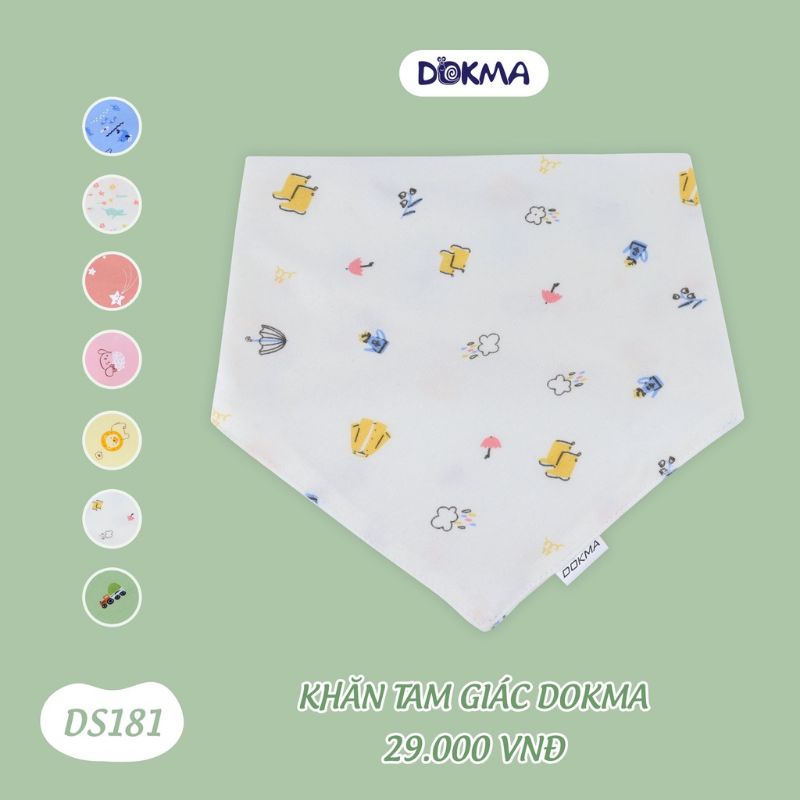 Khăn/Yếm tam giác sợi tre Dokma DS181, DS548