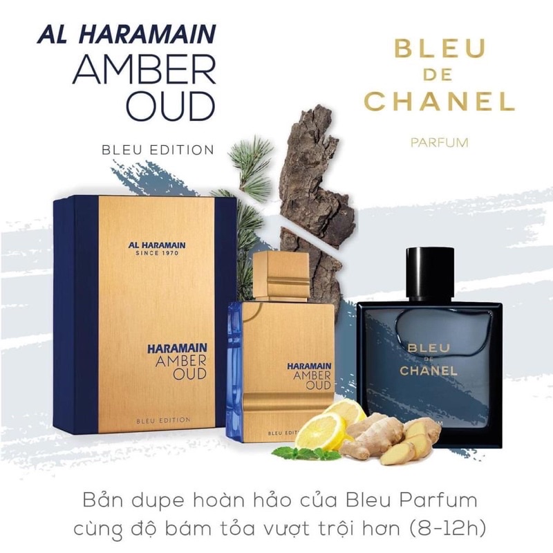 Nước hoa nam Al Haramain Amber Oud Bleu Edition