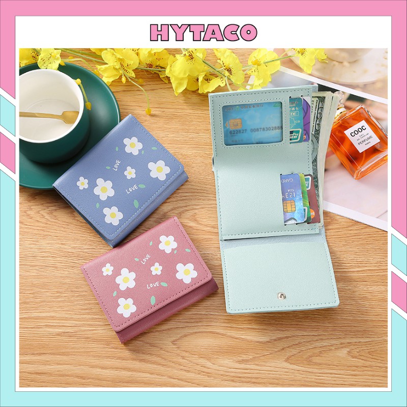 Ví nữ đẹp ngắn mini nhỏ thời trang cute dễ thương bỏ túi đựng tiền giá rẻ HYTACO VN05