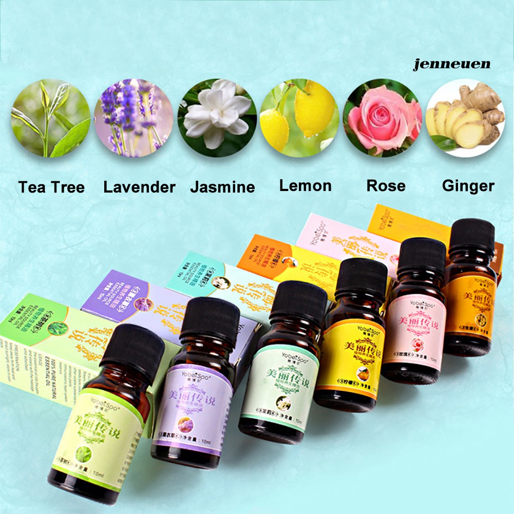 Tinh dầu hương ngải cứu/hoa hồng/lavender/nhài/gừng JJY tiện dụng cho massage thư giãn