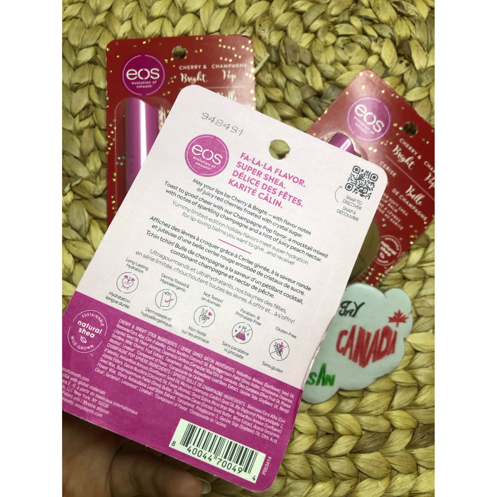 SON dưỡng EOS  NATURAL Son Trứng CANADA
