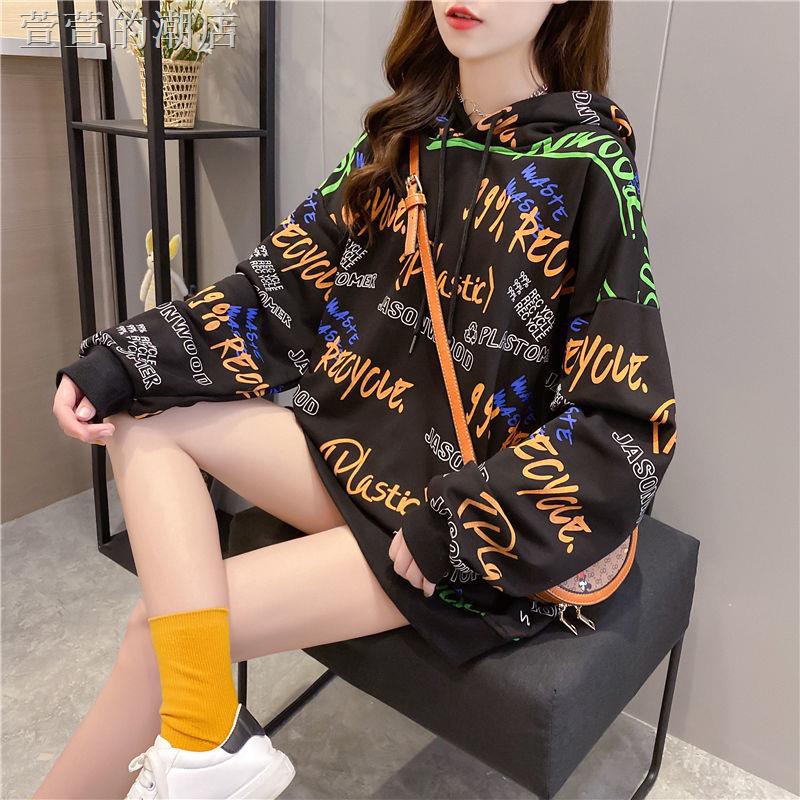 Áo Hoodie Vải Cotton Mỏng Dáng Rộng Thời Trang Mùa Thu 2020