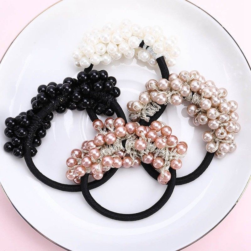 Buộc tóc đính ngọc trai nhân tạo thời trang dành cho nữ