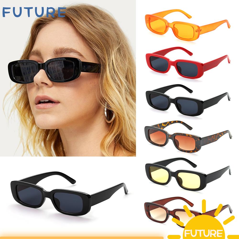 Kính Mát Gọng Vuông Nhỏ Chống Tia UV 400 Phong Cách Cổ Điển Thời Trang Cho Nữ