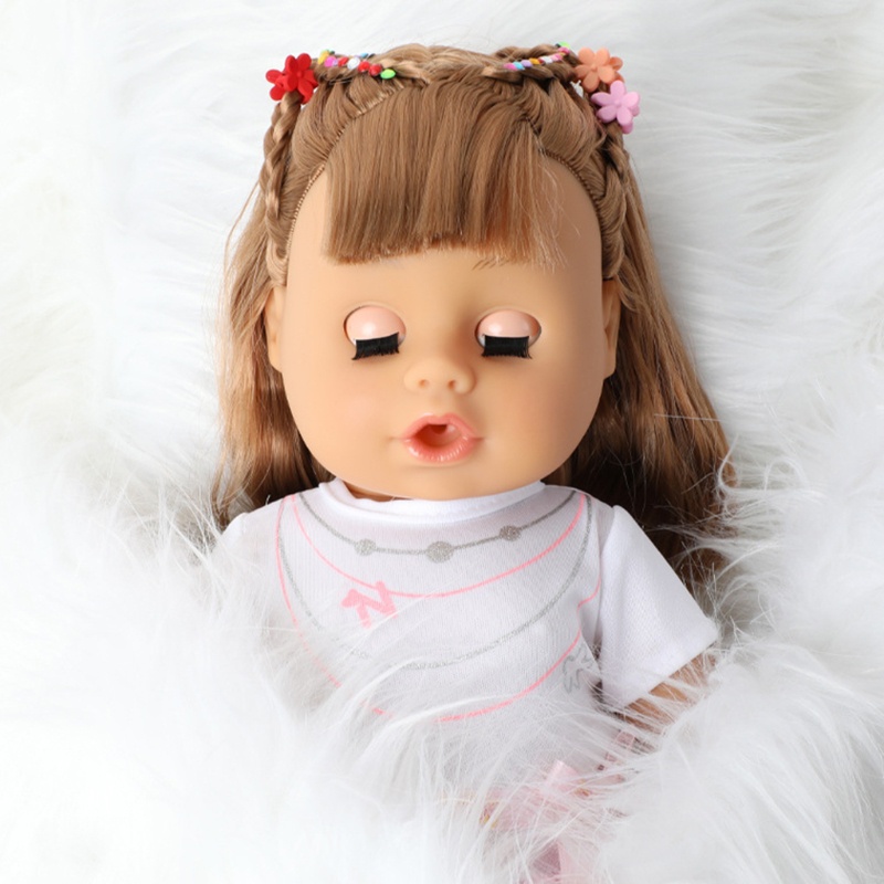 Set 18 Búp Bê Em Bé Sơ Sinh Bằng Vinyl Mềm Mại Xoay 360 Độ Có Thể Giặt