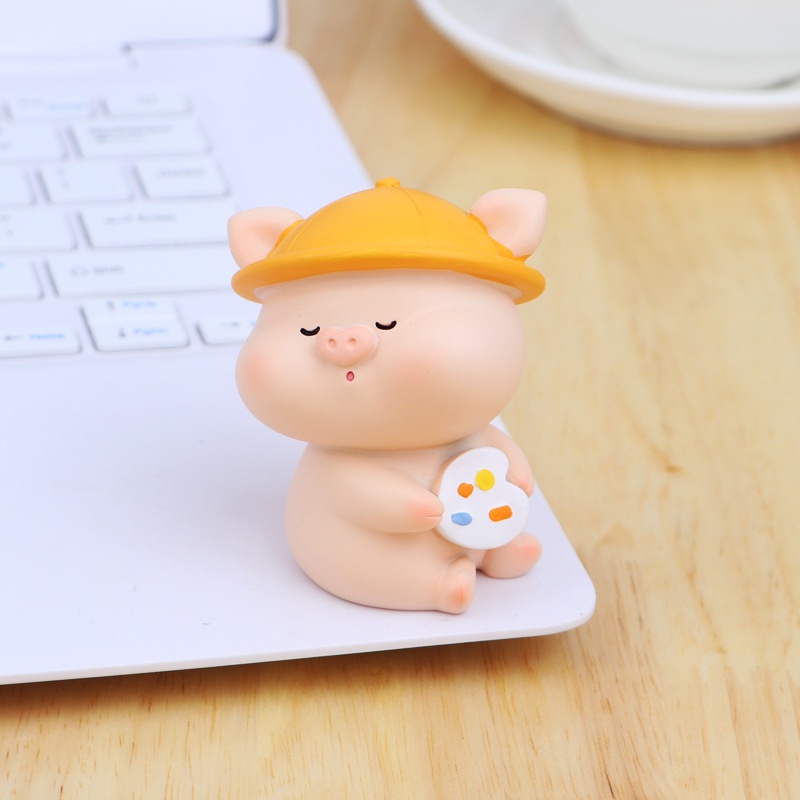 Heo Con trang trí ô tô, bàn làm việc, bánh kem dễ thương/Tượng heo đáng yêu 💕FREESHIP 50k💕- Linh tinh 10k