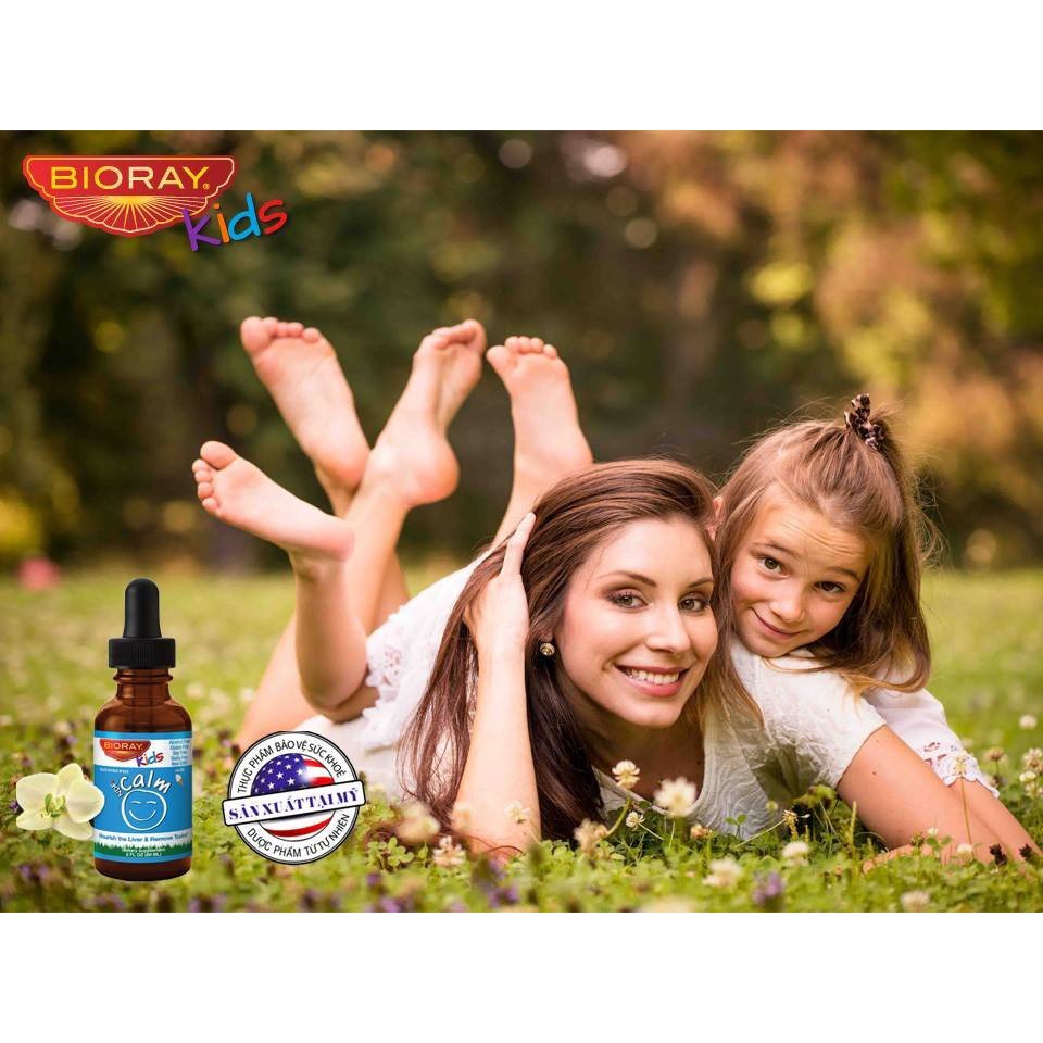 NDF Calm Bioray kids ⚡ CAO CẤP ⚡ Siro giảm tăng động, cân bằng cảm xúc, giúp bé ngủ ngon giấc